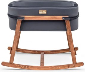 Balansoar bebelusi HIER, negru/stejar inchis, lemn de pin/poliester, 9