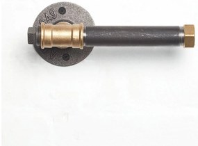 Suport de perete hărtie igienică Nenanu 3 (negru + auriu). 1094481