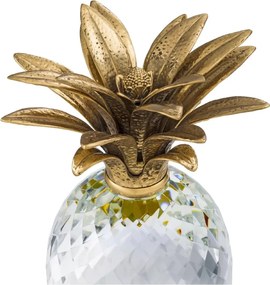 Vas depozitare, obiect decorativ design LUX Pineapple alama antic/ sticla