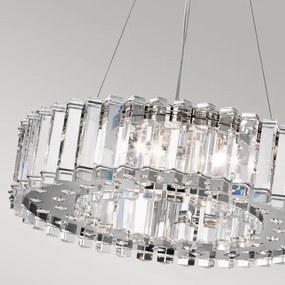 Lustră LED pentru baie CRYSTAL Kichler KL-CRYSTAL-SKYE8 SKYE 8xG9/3W/230V IP44