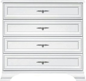 Comoda cu sertare mari IDENTO, alb, PAL, 95x45x90 cm