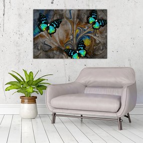 Tablou - Fluturi strălucitori în imagine (90x60 cm)