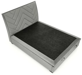 Pat tapitat Continental 1 velvet gri – 160 x 200 cm