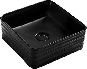 Lavoar pe blat Fluminia My Black Box negru mat 39 cm