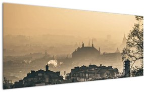 Tablou - Orașul în ceață (120x50 cm), în 40 de alte dimensiuni noi