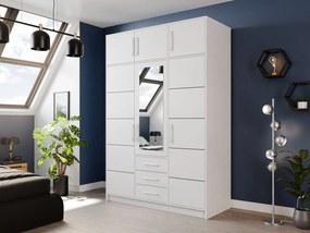 Dulap de haine Lenona D3 (Alb) (cu oglindă). Promo -17%. 1105772
