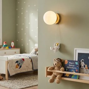 Brilagi - Aplica de perete pentru copii ASTRO 1xE14/15W/230V, albă