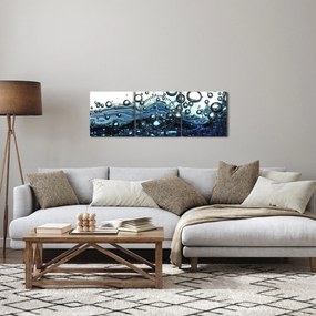 Tablou cu bule (cu ceas) (90x30 cm)