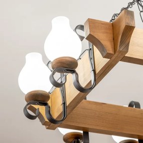 Lustră pe lanț Brilagi QUEEN 8xE14/40W/230V fag