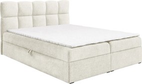 Pat boxspring, 160x200, crem, NEGRY