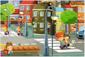 Tablou - Orășelul copiilor (90x60 cm)