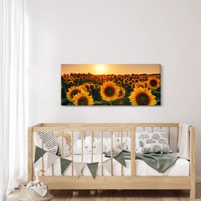 Tablou - Floarea soarelui (120x50 cm)