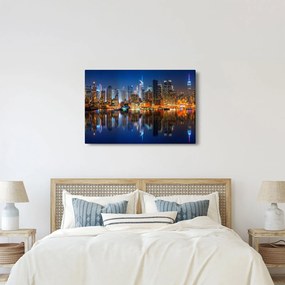 Tablou cu Manhattan noaptea (90x60 cm)