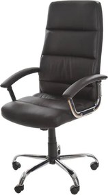 Scaun de birou rotativ cu baza si brate metalice OFF 618 negru