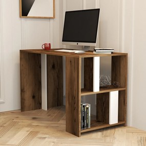 Masă PC Limni (Nuc + Alb). 1067374