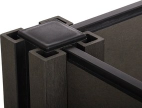 Paturi de flori ridicate G21 Crop 143 x 68 x 54,WPC, Eben, 54 cm