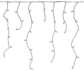 Perdea LED de Crăciun de exterior 360xLED/7 funcții 14m IP44 alb cald Nedis CLLC360