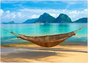 Tablou - Hamac pe plajă 3 (70x50 cm)