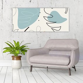 Tablou - Ilustrație de frunze (120x50 cm)