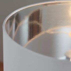 Lampă de masă Endon 61198 WALDORF 1xE27/10W/230V crom lucios/alb