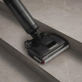 Aspirator vertical si mop Dreame H12 Pro FlexReach HHR44A, 400 W, 18 000 Pa, 50 min, 4 moduri, Curatare umeda pana la 90°C, Autocuratare si autosuscare, Ecran LED, Negru
