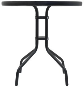 Masă de grădină d. 70 cm neagră