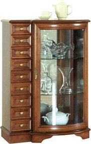Comodă lemn masiv nuc Zefyra, 113 × 79.5 × 49 cm