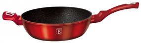 Tigaie cu capac adanca 28 cm Burgundy Metallic Line Berlinger Haus BH 1260N