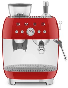 SMEG 50's Retro Style EGF03 Cafetieră cu pârghie cu râșniță de cafea 2 căni roșu - Smeg