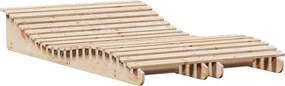 vidaXL Șezlonguri, 2 buc., 205x60x31,5 cm, lemn masiv pin