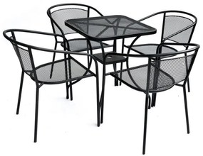 Masă de grădină metalică ZWMT-60 - pătrat 60 x 60 cm