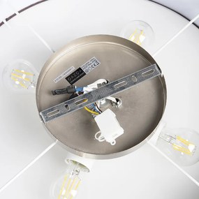 Plafonieră rustică maro 50 cm - Drum