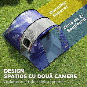 Outsunny Cort familial mare cu verandă | Aosom Romania