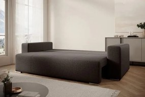 Canapea extensibilă dumonde cu ladă de depozitare si sezut confortabil din spuma high-density, Marbela Kaki 245x100 cm
