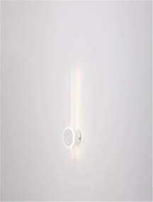 Aplica LED design modern minimalist CLOCK alba