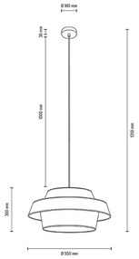 Lustră pe cablu Spot-Light 150109104 PRETO GOLD 1xE27/60W/230V