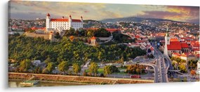 Tablou - Panorama bratislavei, Slovacia (120x50 cm)
