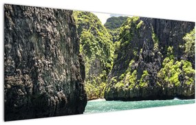 Tablou cu râu montan (120x50 cm), în 40 de alte dimensiuni noi