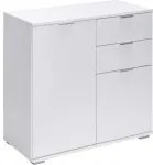 Deuba Comodă albă cu 2 uși și sertare