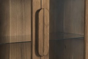 Vitrina, maro, din lemn de acacia, Aura
