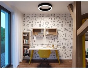 Plafonieră LED dimabilă SATURN LED/50W/230V 3000K/4000K negru LED2