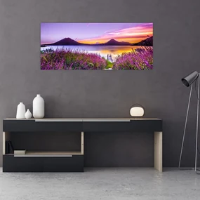 Tablou cu lac (120x50 cm), în 40 de alte dimensiuni noi