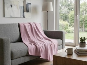 Patura fleece FLEORA, mov deschis Dimensiune: 150 x 200 cm