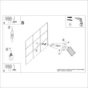 Spot crem 8x16 cm Gleam – Sollux