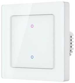 Immax NEO 07539L - Întrerupător SMART cu 2 butoane, 230V, Wi‑Fi (Tuya)