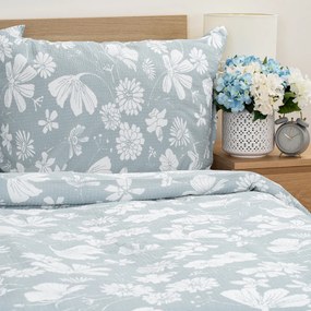 Lenjerie pat 4Home Gentle Green bumbac creponat, 140 x 200 cm, 70 x 90 cm