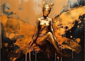 Tablou pe sticlă - Abstracție de o zână (70x50 cm)