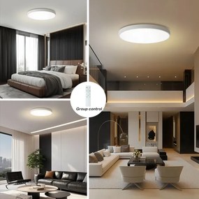 Brilagi - Lampă LED dimabilă POOL SMART pentru piscină, 100 W, 230 V, Ø 80 cm, Wi‑Fi Tuya, albă + telecomandă