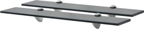 vidaXL Rafturi suspendate, 2 buc., 60 x 10 cm, sticlă, 8 mm
