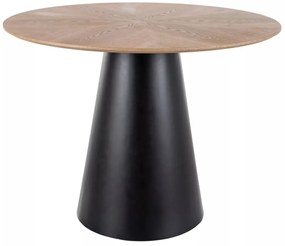 Masa Angel stejar/negru ø100 cm